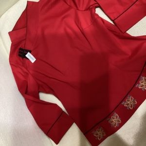 Asian Inspired Women’s Cotton Polyester Shirt